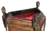 Vitrine, Display, French Rococo Brass, Bronze Mounts, On a Stand, Vintage, 1900! - Old Europe Antique Home Furnishings