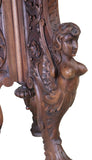 Table, Center, Italian Renaissance Revival, Carved Walnut, Tripod, 19th / 20th - Old Europe Antique Home Furnishings
