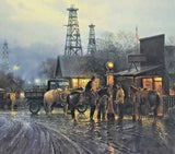 Prints, G. Harvey, (D.2017) Framed, Western Nocturnes, Set of Two, Lithoprints!