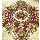Rug, Room, Large Regal Style, Decorative, Brightly Colored, Burgundy  (12'x9') - Old Europe Antique Home Furnishings