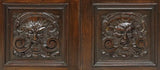Antique Bookcase, Italian Renaissance Revival, Leaded Crown Glass, Early 1900s! - Old Europe Antique Home Furnishings