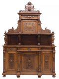 Antique Sideboard, Italian Renaissance Revival, Carved Walnut, 19th C., 1800s!
