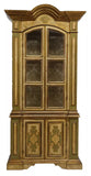 Bookcase, Vintage / Antique, Venetian, Paint Decorated, Parcel Gilt, Display! - Old Europe Antique Home Furnishings
