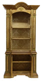 Bookcase, Vintage / Antique, Venetian, Paint Decorated, Parcel Gilt, Display! - Old Europe Antique Home Furnishings