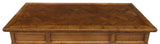 Antique Desk and ArmChair, French Provincial Carved Oak, Parquetry Top - Old Europe Antique Home Furnishings