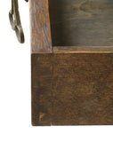 Antique Desk and ArmChair, French Provincial Carved Oak, Parquetry Top - Old Europe Antique Home Furnishings