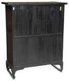 KOREAN MIXED WOOD TWO-LEVEL STORAGE CHEST - Old Europe Antique Home Furnishings