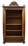 Antique Armoire, French Walnut Mirrored Double Door Armoire, 19th C., 1800s - Old Europe Antique Home Furnishings