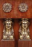 FRENCH EMPIRE STYLE CARYATID MAHOGANY SIDEBOARD - Old Europe Antique Home Furnishings