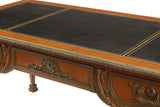 Bureau Plat, Desk, Writing, Louis XV Style Bronze Dore Ormolu Mounted, - Old Europe Antique Home Furnishings