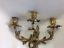 Large French Bronze Wall Sconce 3 lights - Old Europe Antique Home Furnishings