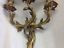 Large French Bronze Wall Sconce 3 lights - Old Europe Antique Home Furnishings