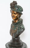 Antique Bronze Bust, French Nobleman, "Rancoulet" Signed, Patinated, 1900's! - Old Europe Antique Home Furnishings