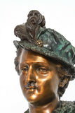 Antique Bronze Bust, French Nobleman, "Rancoulet" Signed, Patinated, 1900's! - Old Europe Antique Home Furnishings