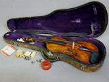 Antique Violin With Case & Accessories Included, 24 Inches, Estate, Gorgeous! - Old Europe Antique Home Furnishings