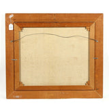 Painting, Oil on Canvas, "Belgian Harbor", A Mid-Century Framed Painting - Old Europe Antique Home Furnishings