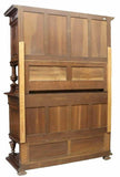 Antique Sideboard, French Henri II Style Carved Wood, Walnut, 1800's Beautiful! - Old Europe Antique Home Furnishings