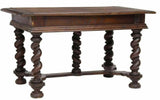 Antique Desk, French Louis XIII Style Oak Writing Table, 19th C., 1800's! - Old Europe Antique Home Furnishings
