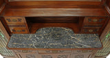 Sideboard, Cabinet, Display, Art Nouveau, Mahogany Mirrored Cabinet, 1900's!! - Old Europe Antique Home Furnishings