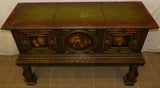Antique SideBoard, Buffet, Console, Paint Decorated, Dining Room Furniture! - Old Europe Antique Home Furnishings