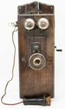 Antique Telephone Oak Wall, 1900's, 20th C., Back to the Good Old Days!! - Old Europe Antique Home Furnishings