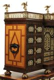 Vargueno Cabinets, Spanish Renaissance Style, On Stands, Set of Two, Inlaid!! - Old Europe Antique Home Furnishings