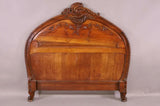 Bed, Carved Wood, French Style,  Full Size Bed, Foot & Head, Gorgeous Detailing! - Old Europe Antique Home Furnishings