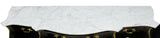 Antique Sideboard, Italian Louis XV Style Marble-Top, Ebonized, Gilt, 1900's!! - Old Europe Antique Home Furnishings
