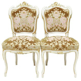 Antique French Parlor Set Louis XV Style Parcel Gilt, Seven Piece,  Early 1900s! - Old Europe Antique Home Furnishings