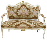 Antique French Parlor Set Louis XV Style Parcel Gilt, Seven Piece,  Early 1900s! - Old Europe Antique Home Furnishings