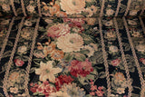 Antique Settee, Victorian Shell Carved Medallion Back, Gorgeous Bright Colors!! - Old Europe Antique Home Furnishings