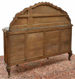 Antique Sideboard, Italian Venetian Marble Top Burlwood, 20th C., Gorgeous! - Old Europe Antique Home Furnishings