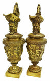 Garnitures, Bronze French Pair, French Bronze, Ewer-Form, 20th C.,Gorgeous Pair! - Old Europe Antique Home Furnishings