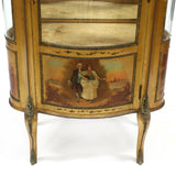 Vitrine, French Painted and Ormolu-Mounted, 20th C., Vintage Gorgeous Display! - Old Europe Antique Home Furnishings