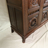 Antique Armoire Breton, Triple Door French Breton Style Oak Armoire, Beautiful!! - Old Europe Antique Home Furnishings