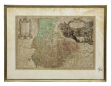 Early Map of Germany, Selisia, 18th Century ( 1700s ) - Old Europe Antique Home Furnishings