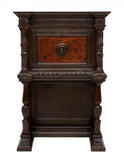 Renaissance Revival Carved Fall Front Cabinet ( early 20th c.) - Old Europe Antique Home Furnishings