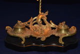 French Rococo Inkwell Lamp 19th century ( 1800s ) - Old Europe Antique Home Furnishings