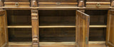Antique Buffet Deux Corps, Henri II Style Carved Walnut, 19th C., 1800s, Awesome!! - Old Europe Antique Home Furnishings