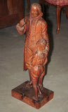 Antique Carving, Wooden, Swiss, of Heinrich Pestalozzi, 1800's, 19th Century, Handsome Decor!! - Old Europe Antique Home Furnishings