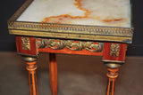 Antique Empire Style Marble Topped Stand - Old Europe Antique Home Furnishings