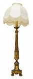 ITALIAN CARVED GILTWOOD PRICKET STANDING LAMP 19th century (1800s) - Old Europe Antique Home Furnishings
