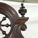 Antique Armoire Wardrobe, French Breton, Single Door Robe Armoire, Coat Closet!! - Old Europe Antique Home Furnishings