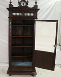 Antique Armoire Wardrobe, French Breton, Single Door Robe Armoire, Coat Closet!! - Old Europe Antique Home Furnishings