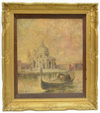 PAINTING, VIEW OF VENICE, GILDED FRAME 19th Century - Old Europe Antique Home Furnishings