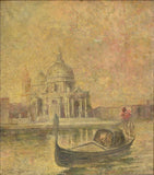 PAINTING, VIEW OF VENICE, GILDED FRAME 19th Century - Old Europe Antique Home Furnishings