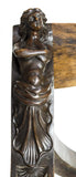 Figural Carved Savonarola Folding Chairs,19th C 1800s, Antique! - Old Europe Antique Home Furnishings