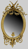 FRENCH LOUIS XV STYLE GILTWOOD MIRROR WITH SCONCES 19th Century ( 1800s ) - Old Europe Antique Home Furnishings