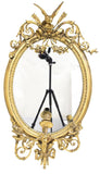 FRENCH LOUIS XV STYLE GILTWOOD MIRROR WITH SCONCES 19th Century ( 1800s ) - Old Europe Antique Home Furnishings