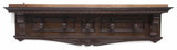 RENAISSANCE REVIVAL STYLE CARVED WALL HAT RACK, 19th Century ( 1800s ) - Old Europe Antique Home Furnishings